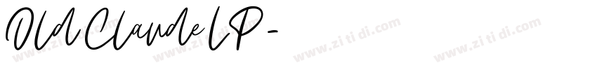Old Claude LP字体转换